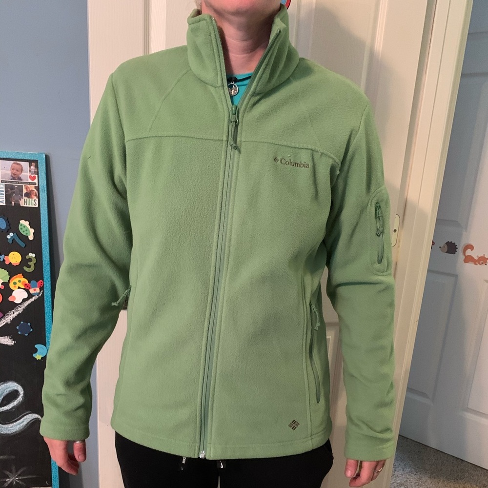 Green Columbia fleece Jacket